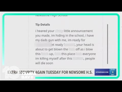 Deputies 'increasing presence' at Newsome High School two days in a row after threats