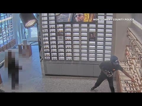Police release surveillance video of man stealing over $10K worth of sunglasses from a Maryland busi