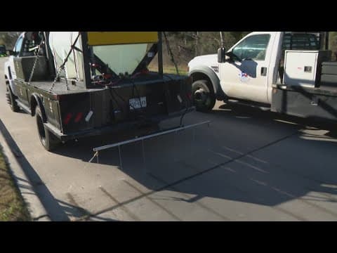 Crews prepare Houston-area roadways with brine solution to prevent freezing ahead of winter storm