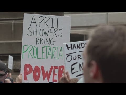 Hoosiers gather outside Indiana Statehouse for '50501 Movement' protests