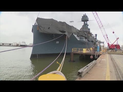 Battleship Texas has a new permanent home in Galveston