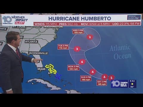 Tracking the Tropics: Potential Tropical Cyclone Nine forms, Humberto now a major hurricane
