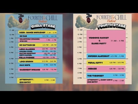 Fourth and Chill festival set for Saturday