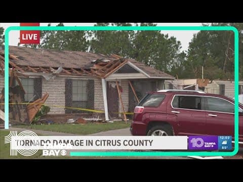 Tides expected to rise above normal in parts of Citrus County following early morning tornado