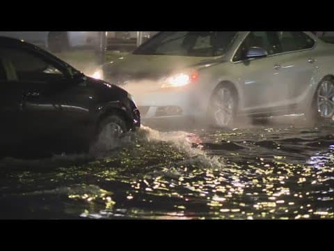 Drivers caught off guard after heavy downpour causes flooding in NW Houston