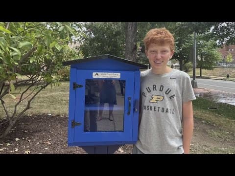 Teen builds Little Free Library on KIPP's DC Shaw campus