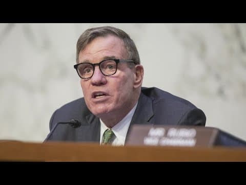 Virginia Senator Mark Warner responds to report he 'assembled democrats' to get Biden to step down