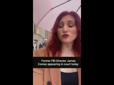 Former FBI Director James Comey making first court appearance