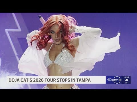 Doja Cat's 2026 world tour includes a performance in Tampa