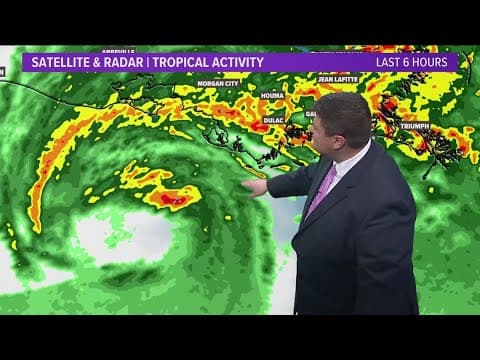 Hurricane Francine is now a category 2 with winds of 100mph