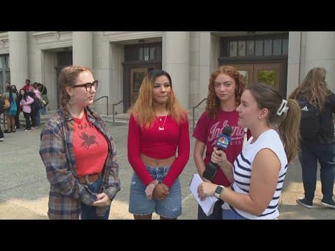 Shortridge High School students protesting gun violence at Indiana Statehouse