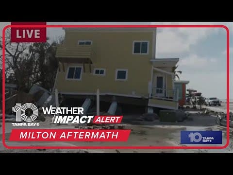 A look at conditions in Bradenton Beach after Milton, Helene impacts