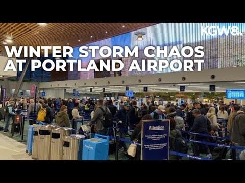PDX staffing shortage due to winter storm creates hour-long wait times