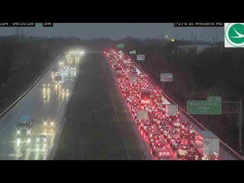 2 semitrailers among 6 vehicles involved in crash on I-270 in southeast Columbus