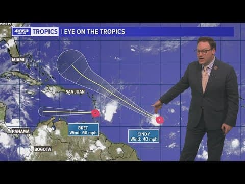 Thursday evening tropical update: Cindy is a tropical storm
