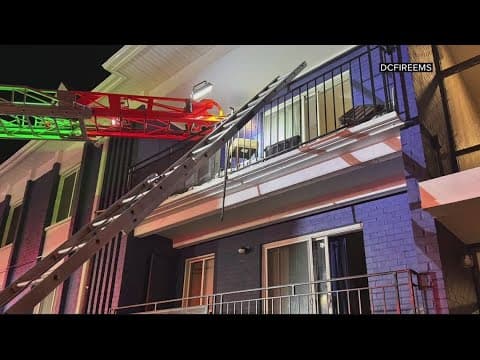 Multiple rescues from DC apartment building on fire