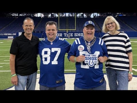 Colts superfan gets dream chance to perform at halftime