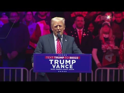 Trump holds rally ahead of inauguration