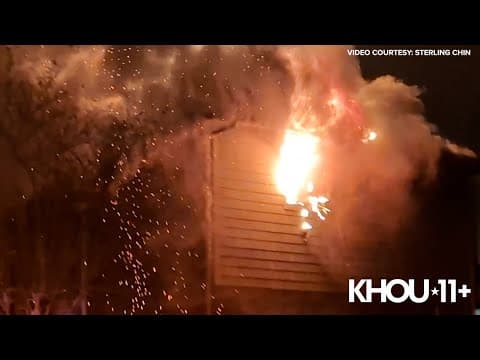 Raw video: Fire breaks out at home where Lamar CISD employee was killed last weekend