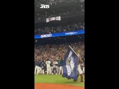 Seattle Mariners, AL West champions: Watch moments after Seattle clinched