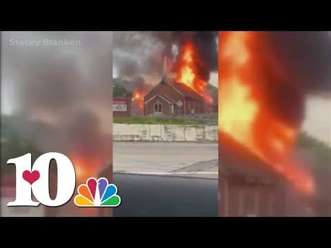 No injuries reported after church fire closes State Route 33 at Lone Mountain Road in Claiborne Co.