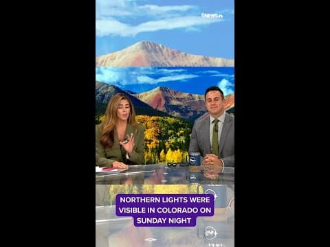 Northern lights paint Colorado skies