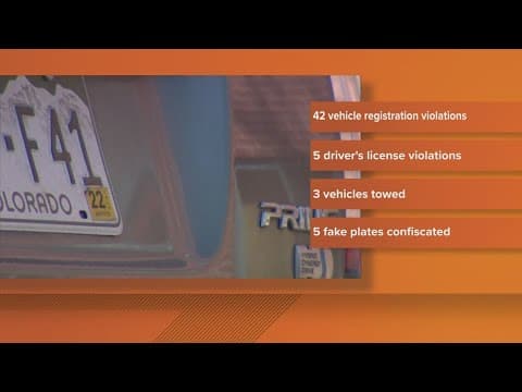 Aurora Police cracking down on vehicle registration violations