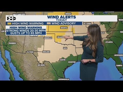 DFW Weather: High winds and cooler temperatures in North Texas