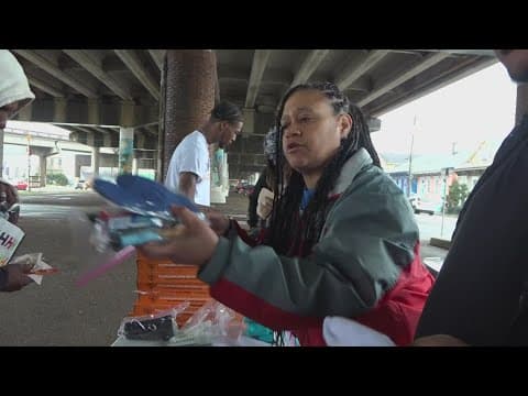 Hip Hop artist teams with woman seen on WWL Louisiana to feed the homeless