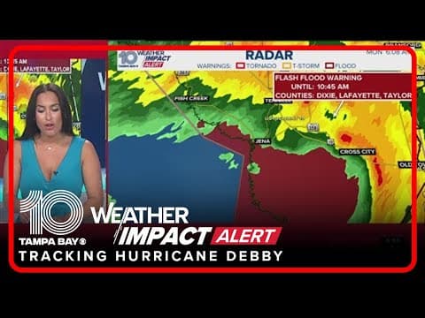 Hurricane Debby makes landfall as Category 1 storm