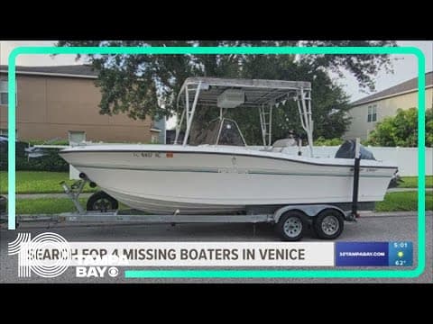 Law enforcement searching for 4 boaters last seen in Venice