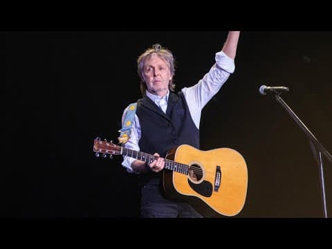 Paul McCartney performing at Nationwide Arena in November