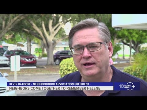 St. Pete neighbors come together to celebrate resilience on Hurricane Helene's 1-year anniversary