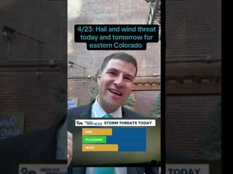 Hail and wind threat Wednesday and Thursday across eastern Colorado