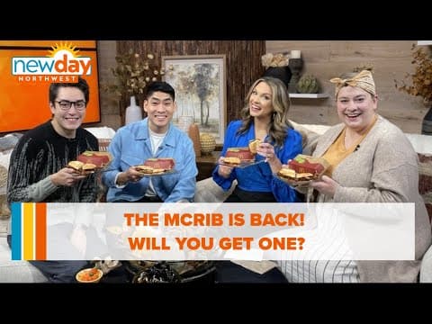 The McRib is back! Will you get one? - Hot Topics - New Day NW