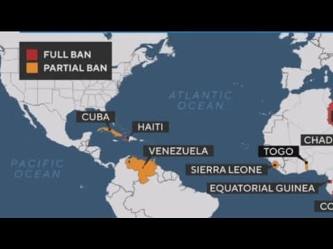 Trump's travel ban on 12 countries goes into effect