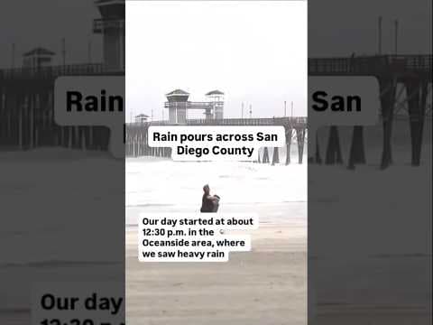 Rain pours down across San Diego County