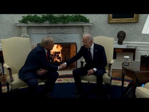 President-elect Donald Trump meets with President Joe Biden in Oval Office