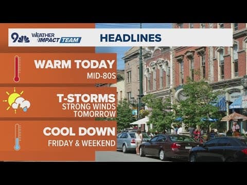 Latest forecast | Sunny and breezy with isolated afternoon storms