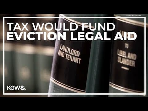 New Multnomah County tax would provide free eviction lawyers