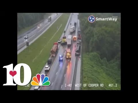 There were several wrecks today across East Tennessee during the heavy rain