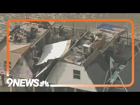 Hurricane Beryl damages Galveston Island
