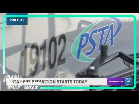 PSTA fare reduction starts Wednesday