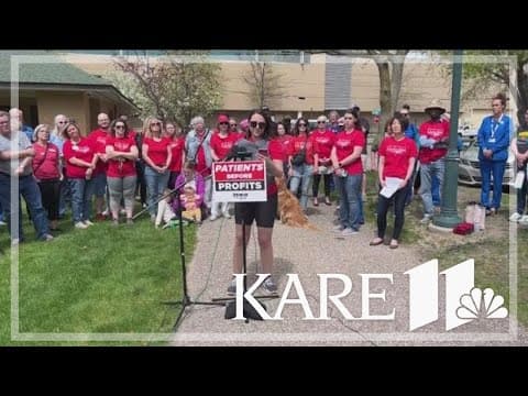 Nurses rally after hospital announces cuts