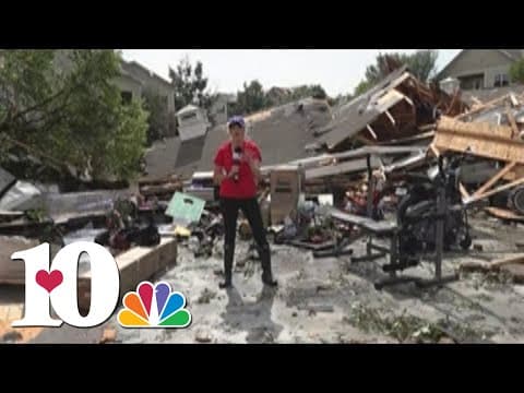 Storm damage at Lovell Crossing apartments in West Knoxville