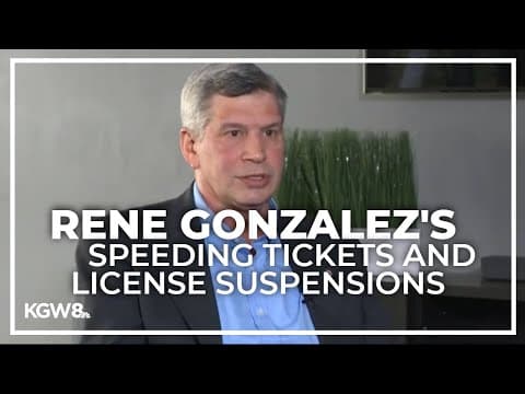 Mayoral candidate Rene Gonzalez had 7 speeding tickets, 2 driver's license suspensions