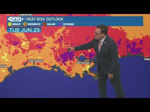 New Orleans Weather: Heat Advisory Tuesday