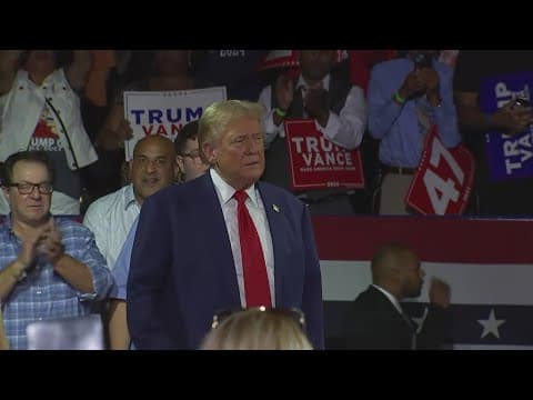 Former President Trump outside for first time since 2nd apparent assassination attempt