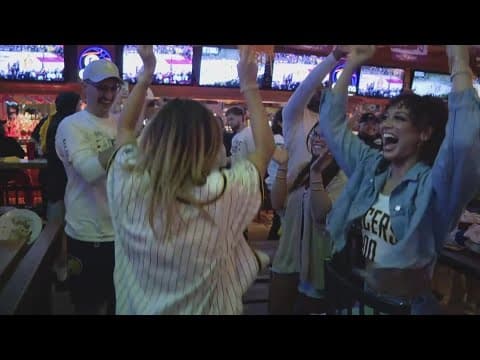 Fans gather to watch Pacers eliminate Cavaliers