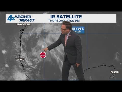 Thursday 10 PM Tropical Update: Invest 98 in the SW Gulf now has a 40% chance for development